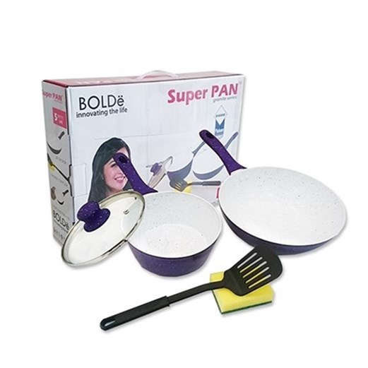 Jual BOLDE SUPER PAN SET PURPLE 5 PCS 