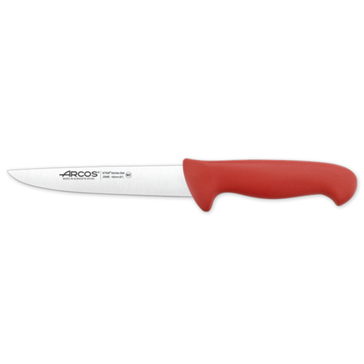 Jual Pisau ARCOS Butcher Knife Narrow Blade 294622 - 160mm Red