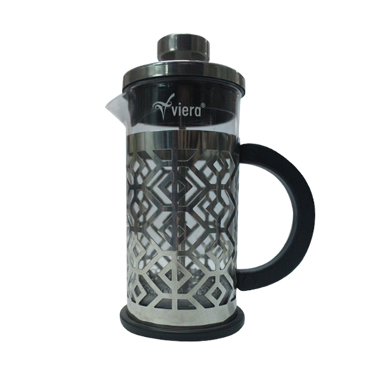 Jual Teko VIERA Glass Coffee and Tea Plunger TMS62-026 600ml