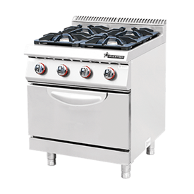 Jual Kompor Standing Commercial Gas 4 Burner With Oven WIRATECH CKB-700GO