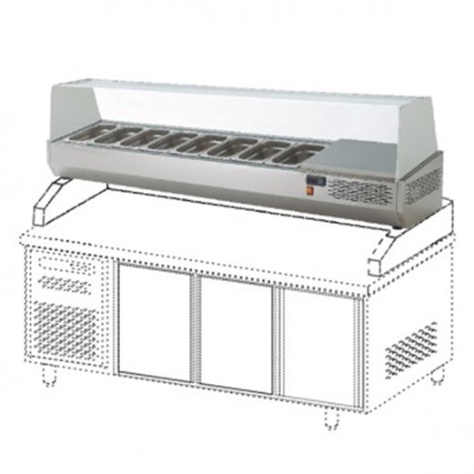 Jual STAINLESS COUNTER TOP SALAD CASE GEA STC-120