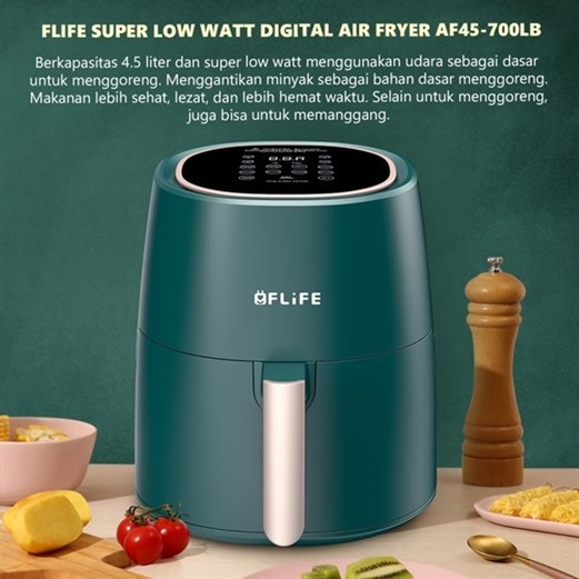 FLIFE Digital Air Fryer 4.5 L - Super Low Watt - AF45-700LB