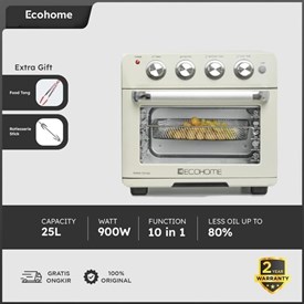 Jual ECOHOME 10 in 1 Cubic Air Fryer EAF-888 High Capacity Air Fryer & Oven