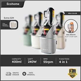 Jual ECOHOME Slow Juicer Big Mouth ESJ-999BM