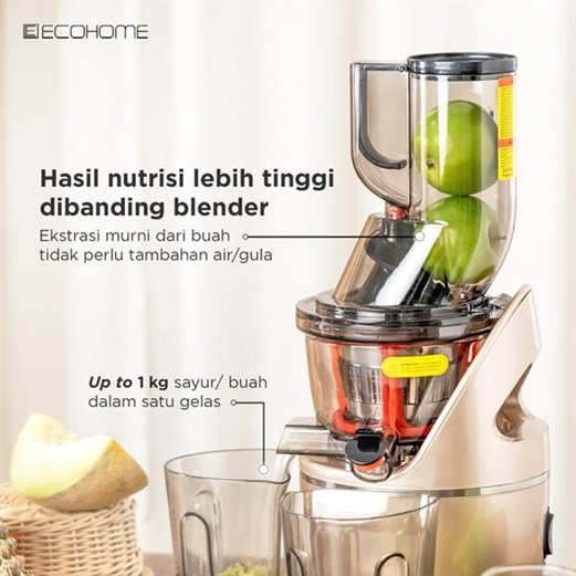 ECOHOME Slow Juicer Big Mouth ESJ-999BM