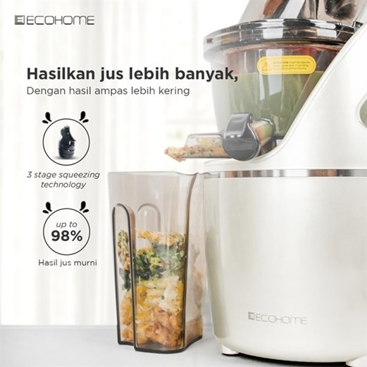 ECOHOME Slow Juicer Big Mouth ESJ-999BM