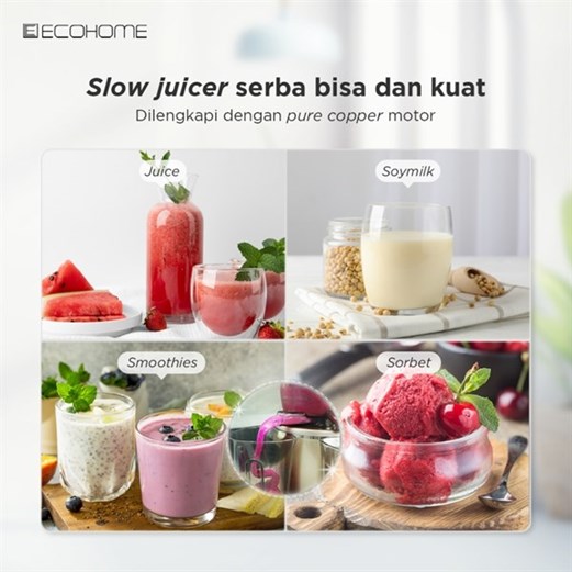 ECOHOME Slow Juicer Big Mouth ESJ-999BM