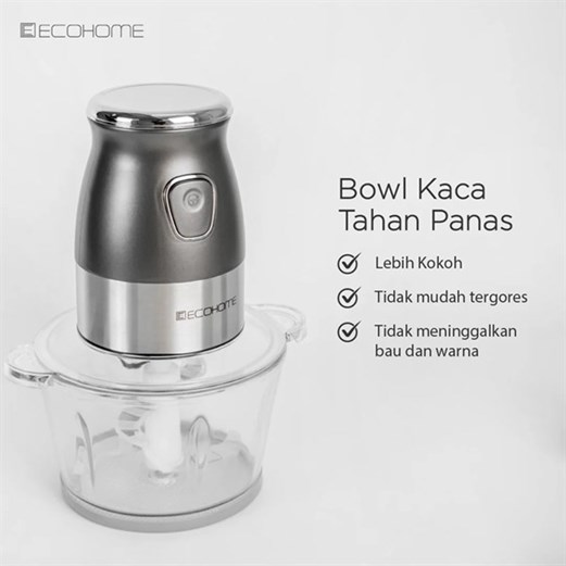 ECOHOME 6 in 1 Food Processor EFP-333 Chopper, Blender, Smoothies