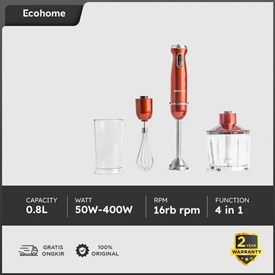 Jual ECOHOME Hand Blender EHB-333 Blender Praktis Multi Fungsi