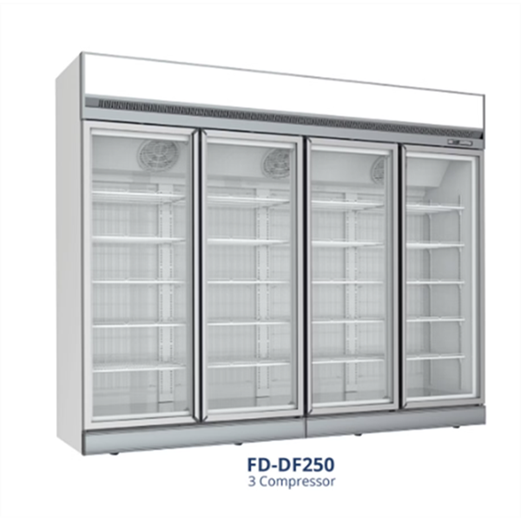 Jual Kulkas Up Right Glass Door Freezer GEA FD-DF250 Showcase