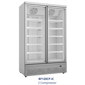 Jual Kulkas Up Right Glass Door Freezer GEA BF120CP-IC Showcase