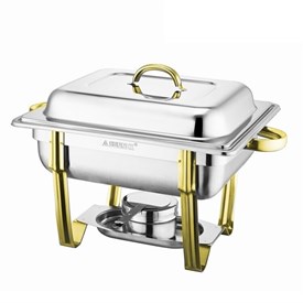 Jual Pemanas Makanan Chafing Dish 4,5 L Half Size Titanium Plated Handle SUNNEX Regal X22287TUQ