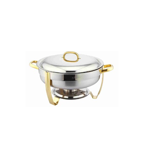 Jual Pemanas Makanan Chafing Dish 6,8 L Round Titanium Plated Handle SUNNEX Regal X21681UQ