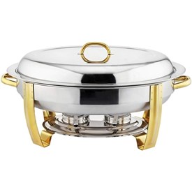 Jual Pemanas Makanan Chafing Dish 9 L Oval Titanium Plated Handle SUNNEX Regal X22861UQ