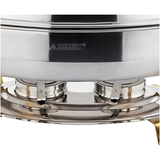 Pemanas Makanan Chafing Dish 9 L Oval Titanium Plated Handle SUNNEX Regal X22861UQ