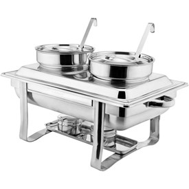 Jual Pemanas Makanan Chafing Dish 4 L Double Full Size SUNNEX Classic Range X24189