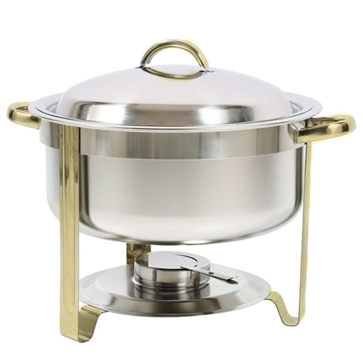 Jual Pemanas Makanan Chafing Dish 7,5 L Round Titanium Plated Handle SUNNEX Classic Range X22581UQ