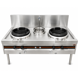 Jual DGI CZ-1.5G-B Double Burner Single Tank Stove – Kompor Gas Komersial 2 Tungku