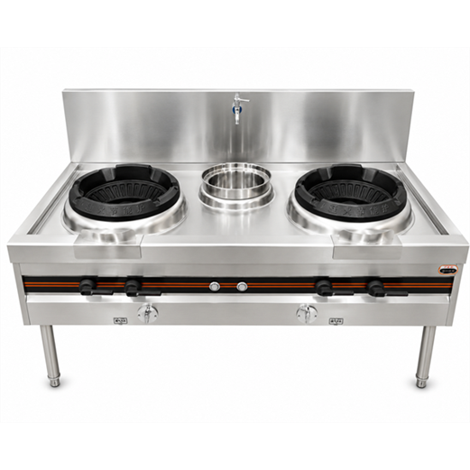 Jual DGI CZ-1.5G-B Double Burner Single Tank Stove – Kompor Gas Komersial 2 Tungku